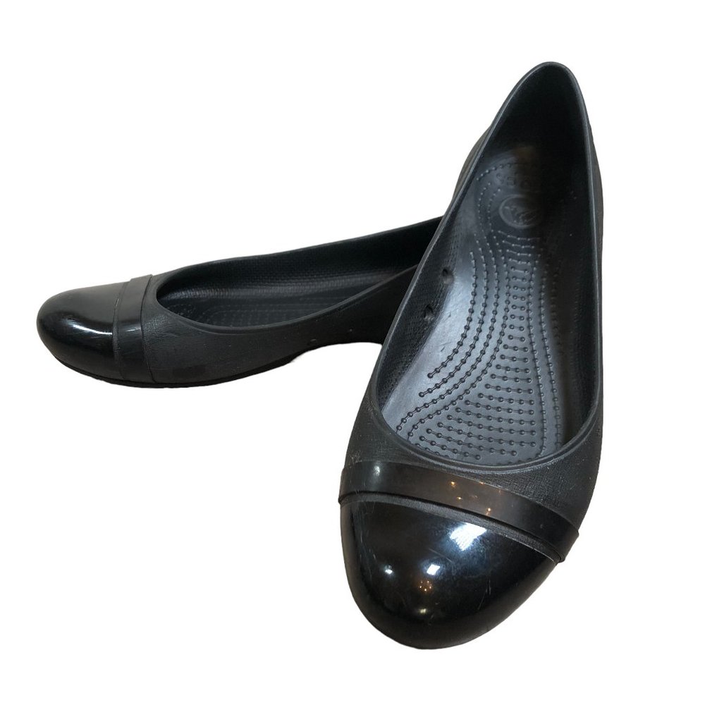 Crocs Black Ballet Flats